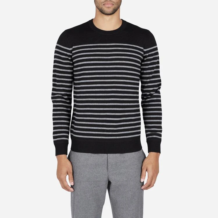 商品Everlane|The Midweight Merino Striped Crew,价格¥464,第4张图片详细描述