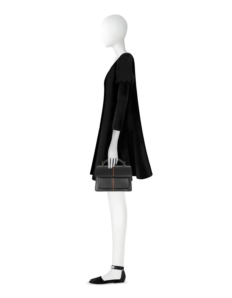 商品Marni|Attaché光滑皮革手提包,价格¥6793,第3张图片详细描述