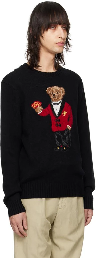 商品Ralph Lauren|Black Lunar New Year Polo Bear Sweater,价格¥2811,第2张图片详细描述