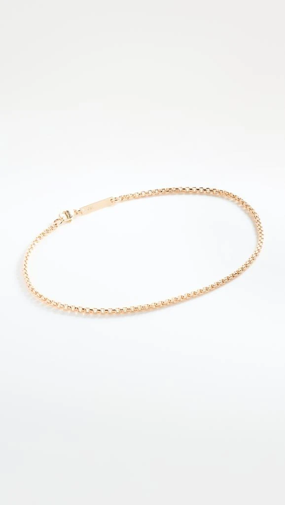 商品Zoe Chicco|14k Gold Small Box Chain Anklet,价格¥3754,第1张图片