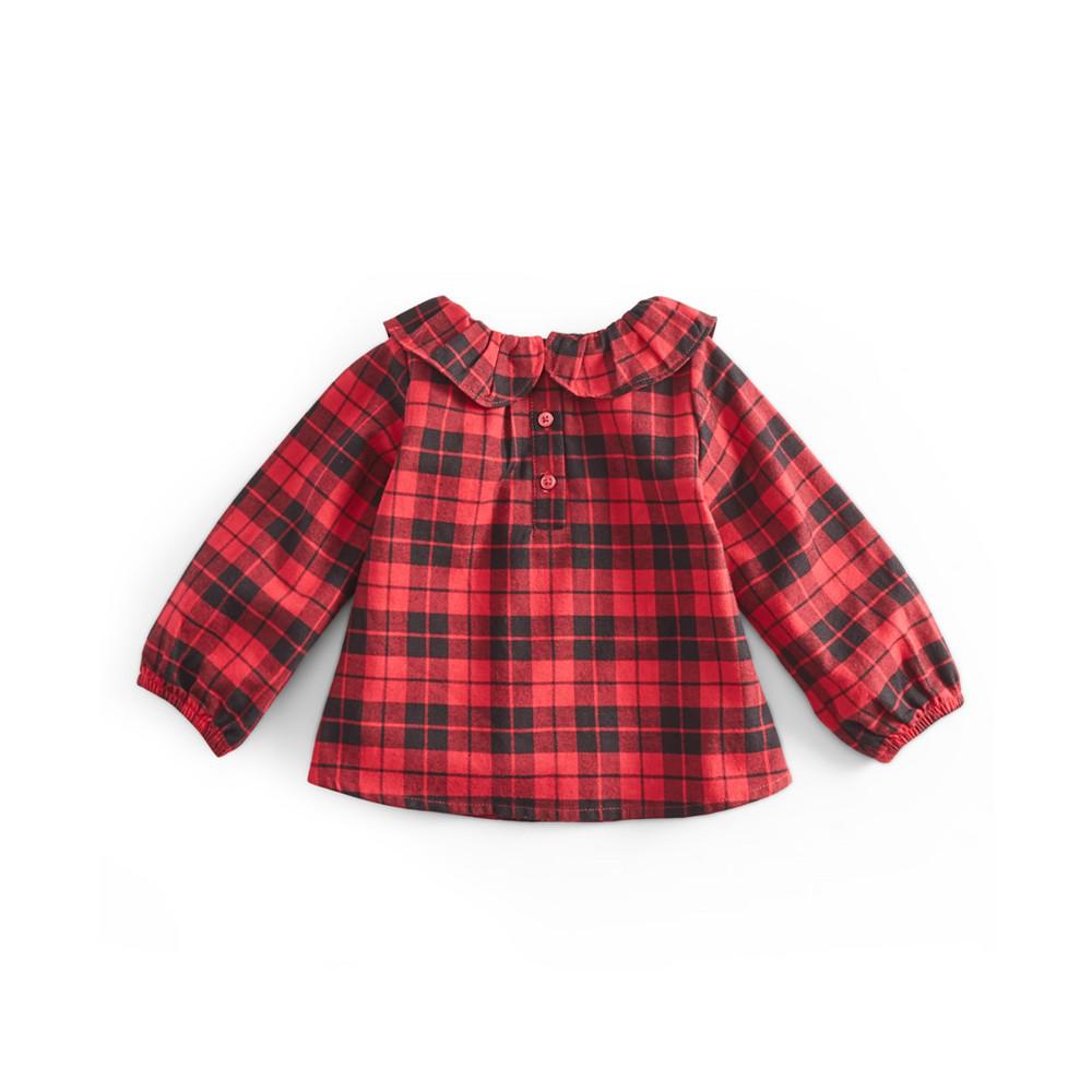 Baby Girls Red Check Top, Created for Macy's商品第2张图片规格展示