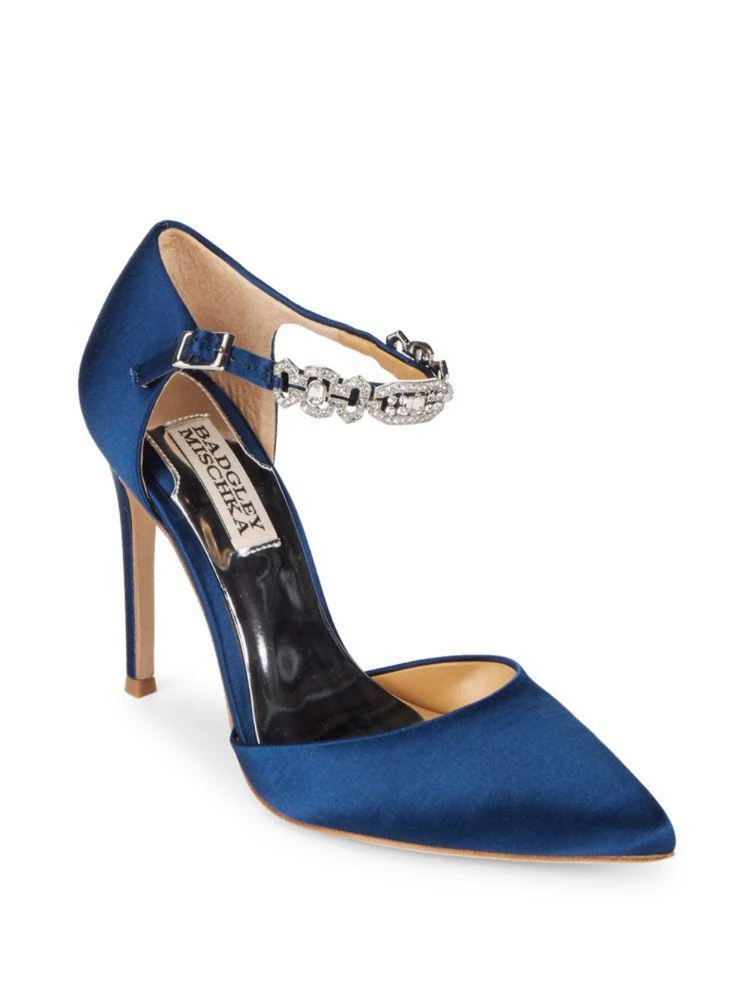 商品Badgley Mischka|丝缎晚宴高跟鞋,价格¥789,第1张图片