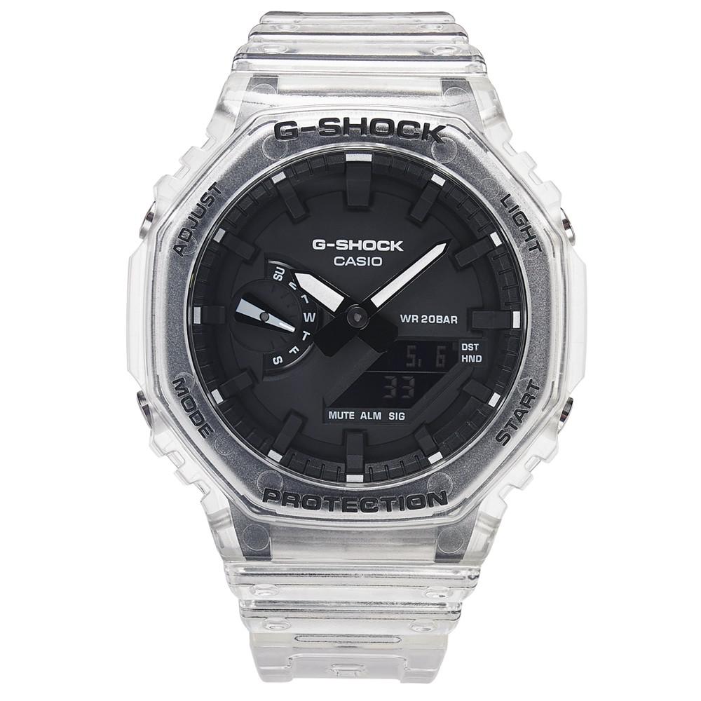 Men's Analog-Digital Clear Resin Strap Watch 45.4mm GA2100SKE-7A商品第5张图片规格展示