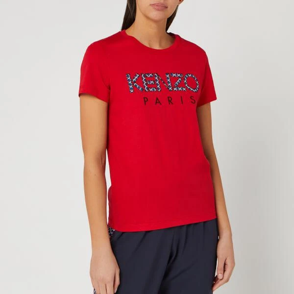 商品Kenzo|KENZO Women's Classic T-Shirt Kenzo Paris - Medium Red,价格¥345,第1张图片