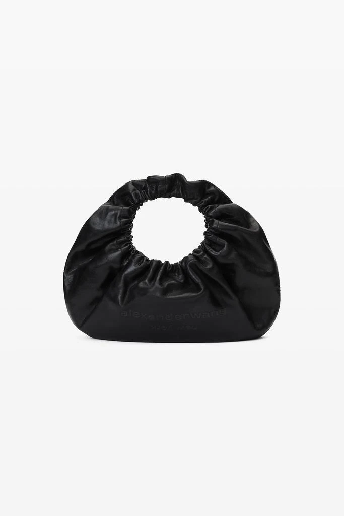 商品Alexander Wang|Crescent  Small Crackle Patent Leather Handle Bag W/logo,价格¥4372,第1张图片
