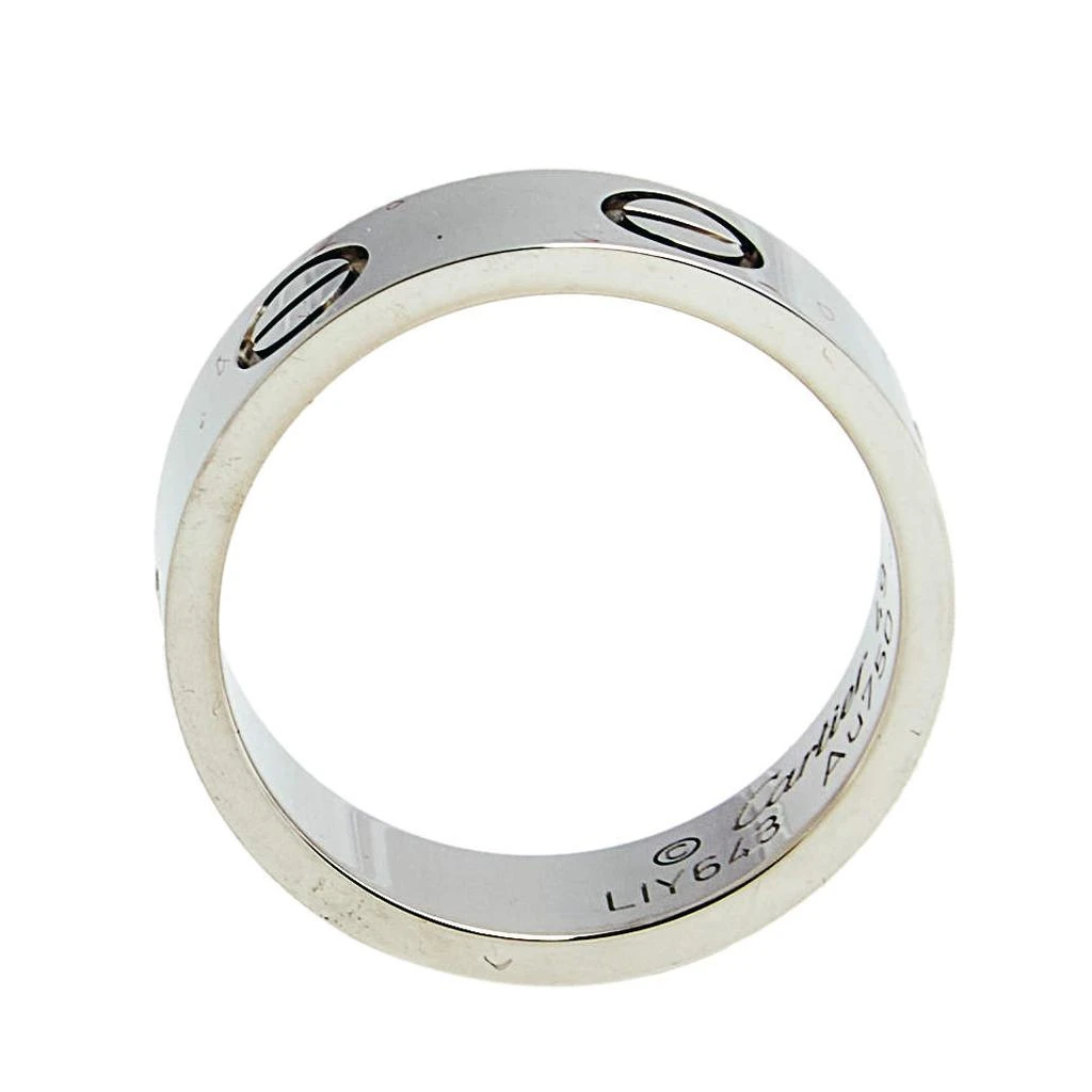 商品[二手商品] Cartier|Cartier Love 18K White Gold Band Ring Size 49,价格¥4675,第5张图片详细描述