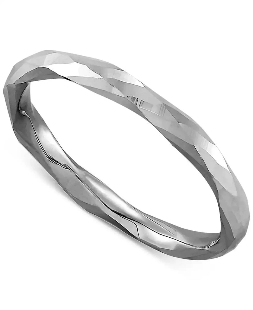 商品Macy's|Polished Twist-Look Band in 10k Gold, Rose Gold & White Gold,价格¥3725,第1张图片