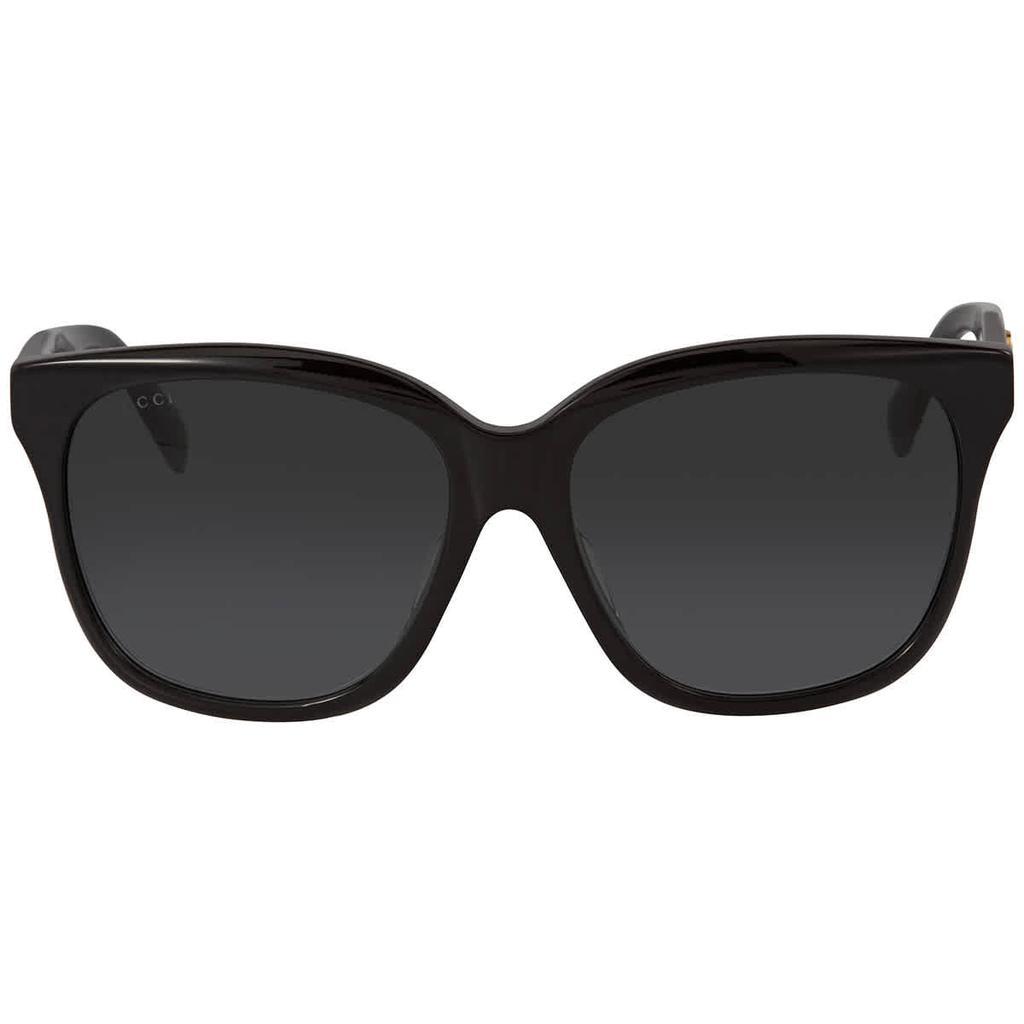 商品Gucci|Gucci Grey Gradient Square Ladies Sunglasses GG0800SA-001 56,价格¥933,第4张图片详细描述