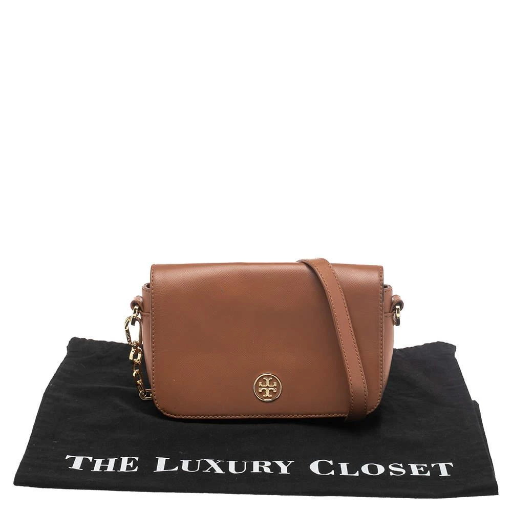 Tory Burch Brown Leather Mini Robinson Chain Crossbody Bag 商品