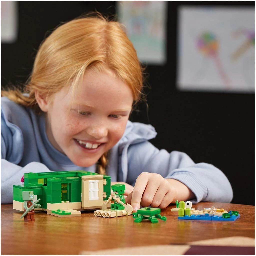 商品LEGO Minecraft The Turtle Beach House with Animal Toys 21254,价格¥242,第3张图片详细描述