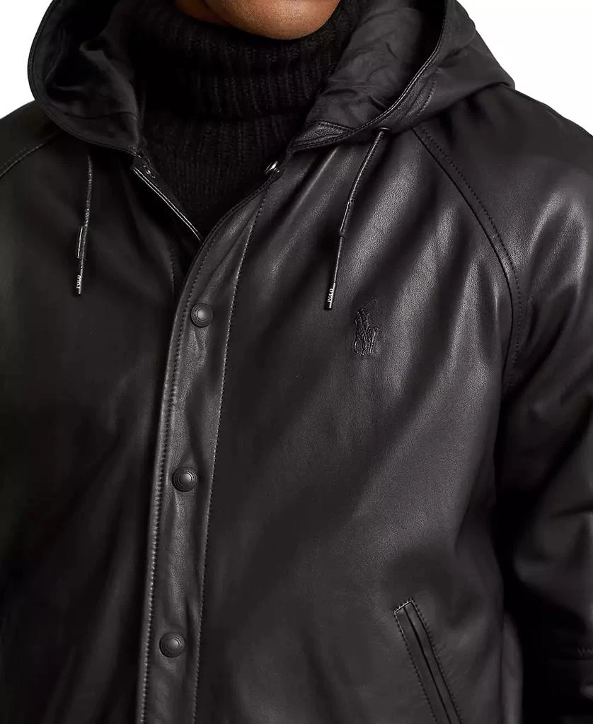 Men's Leather Hooded Jacket 商品