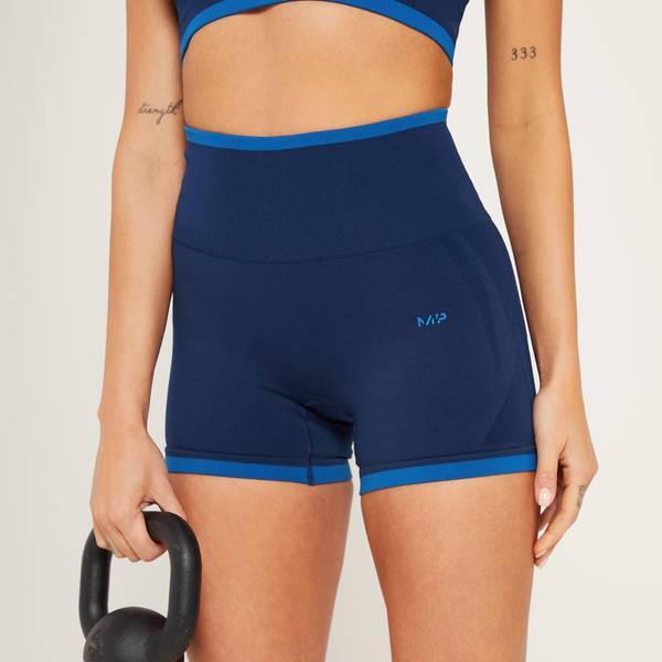 商品Myprotein|MP Women's Adapt Seamless Booty Shorts - Deep Blue,价格¥178-¥245,第6张图片详细描述