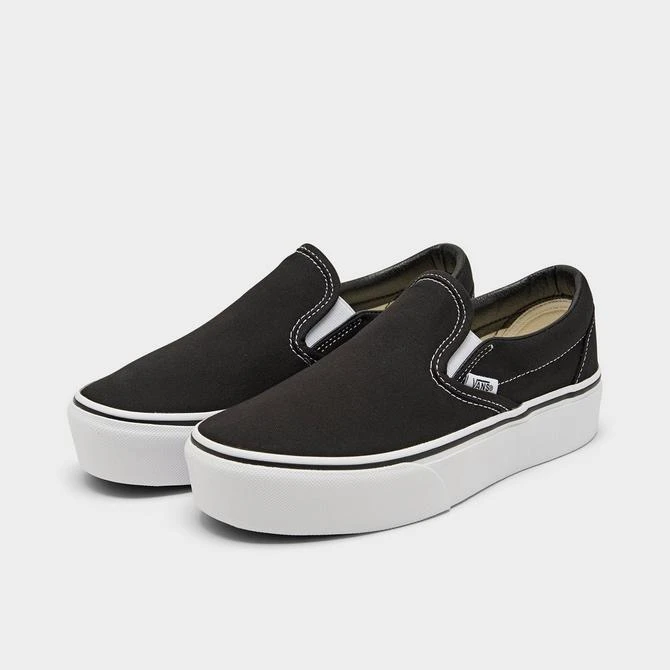 商品Vans|Women's Vans Classic Slip-On Platform Casual Shoes,价格¥76,第2张图片详细描述