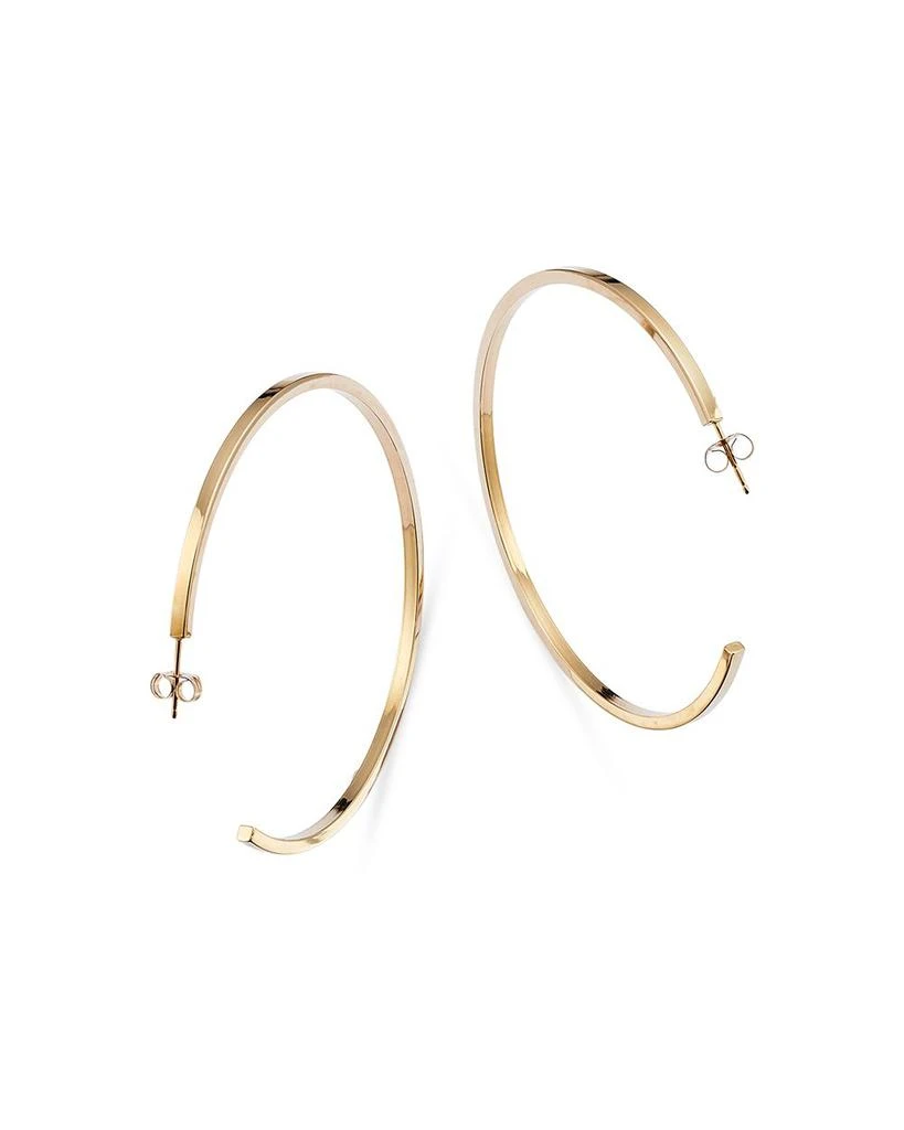 Square Tube Hoop Earrings in 14K Yellow Gold - Exclusive 商品