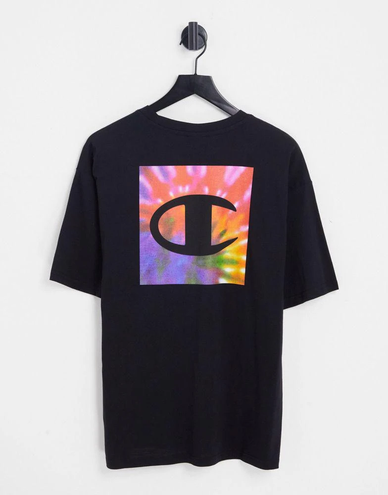 商品CHAMPION|champion t-shirt with back print in black,价格¥203,第1张图片