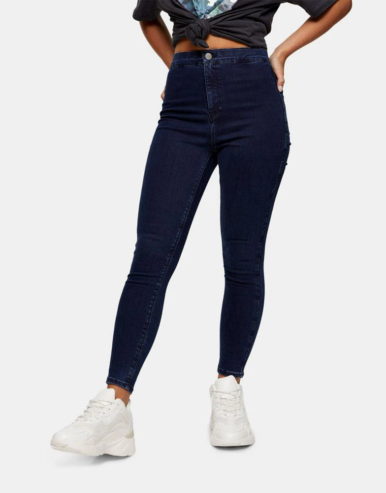商品Topshop|Topshop Petite Joni jeans in indigo,价格¥163,第4张图片详细描述