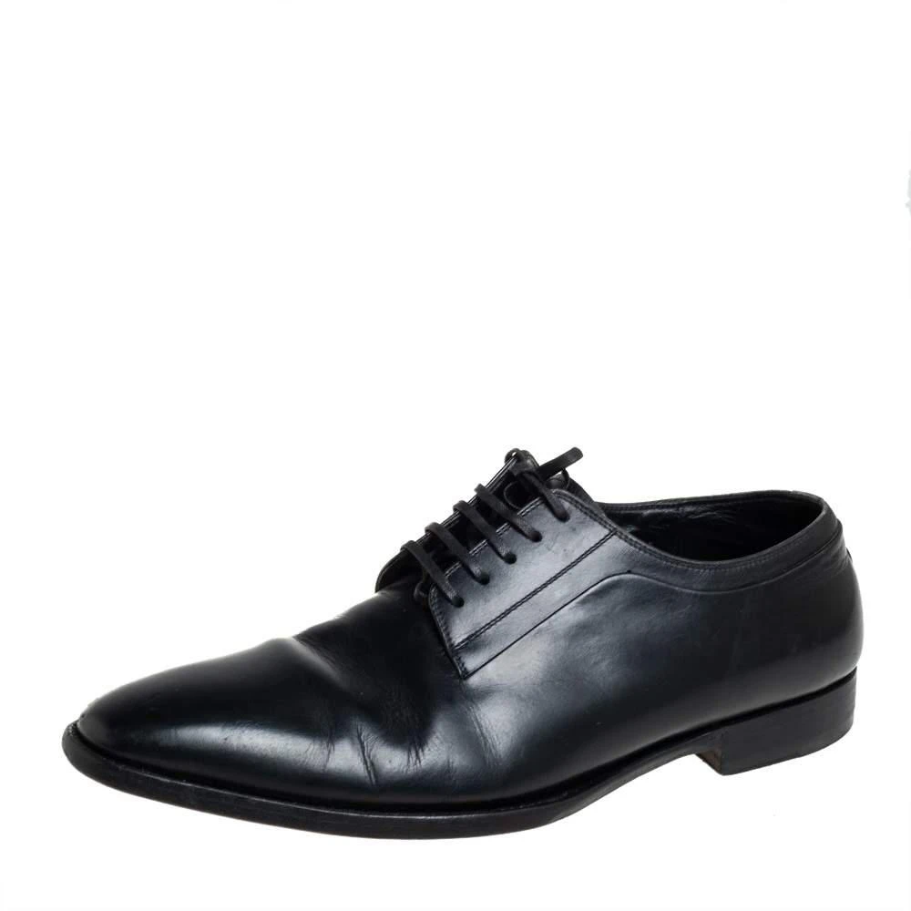 商品[二手商品] Dior|Dior Black Leather Oxfords Size 41,价格¥2292,第1张图片