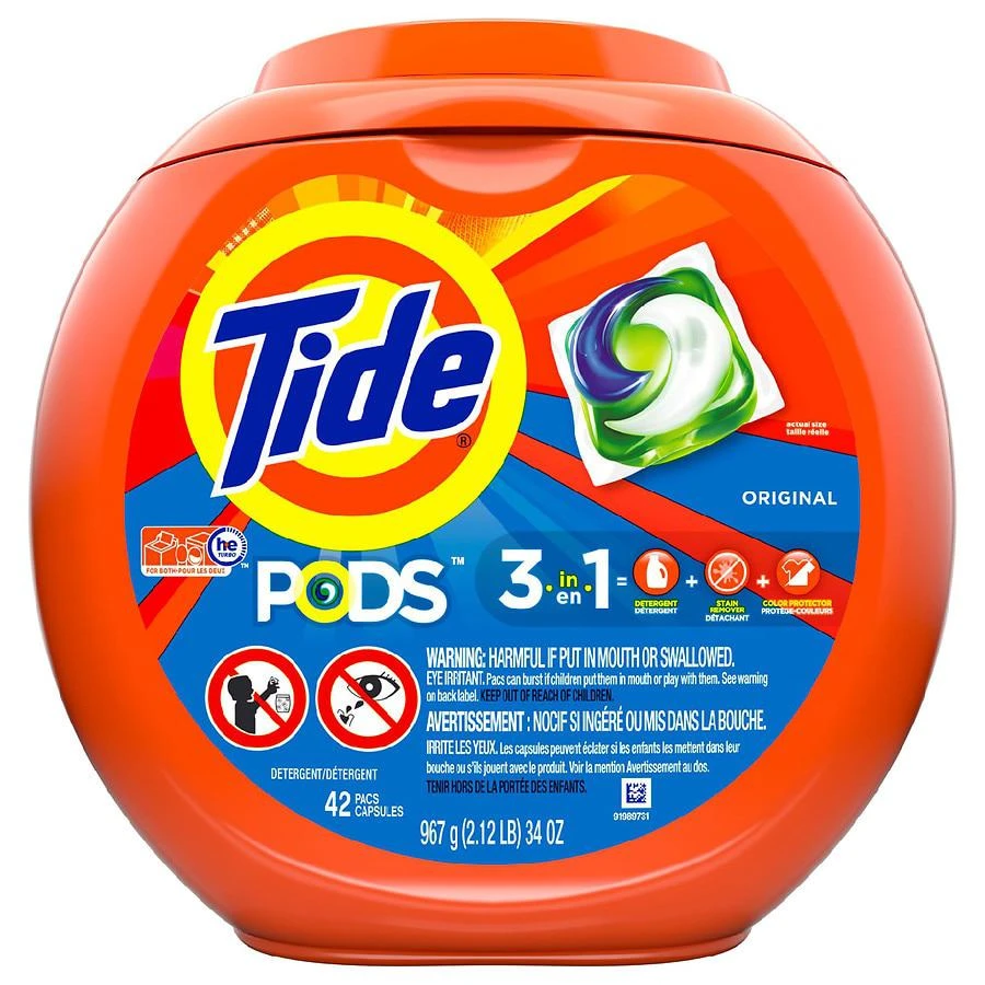 商品Tide|PODS Liquid Laundry Detergent Pacs Original,价格¥97,第1张图片