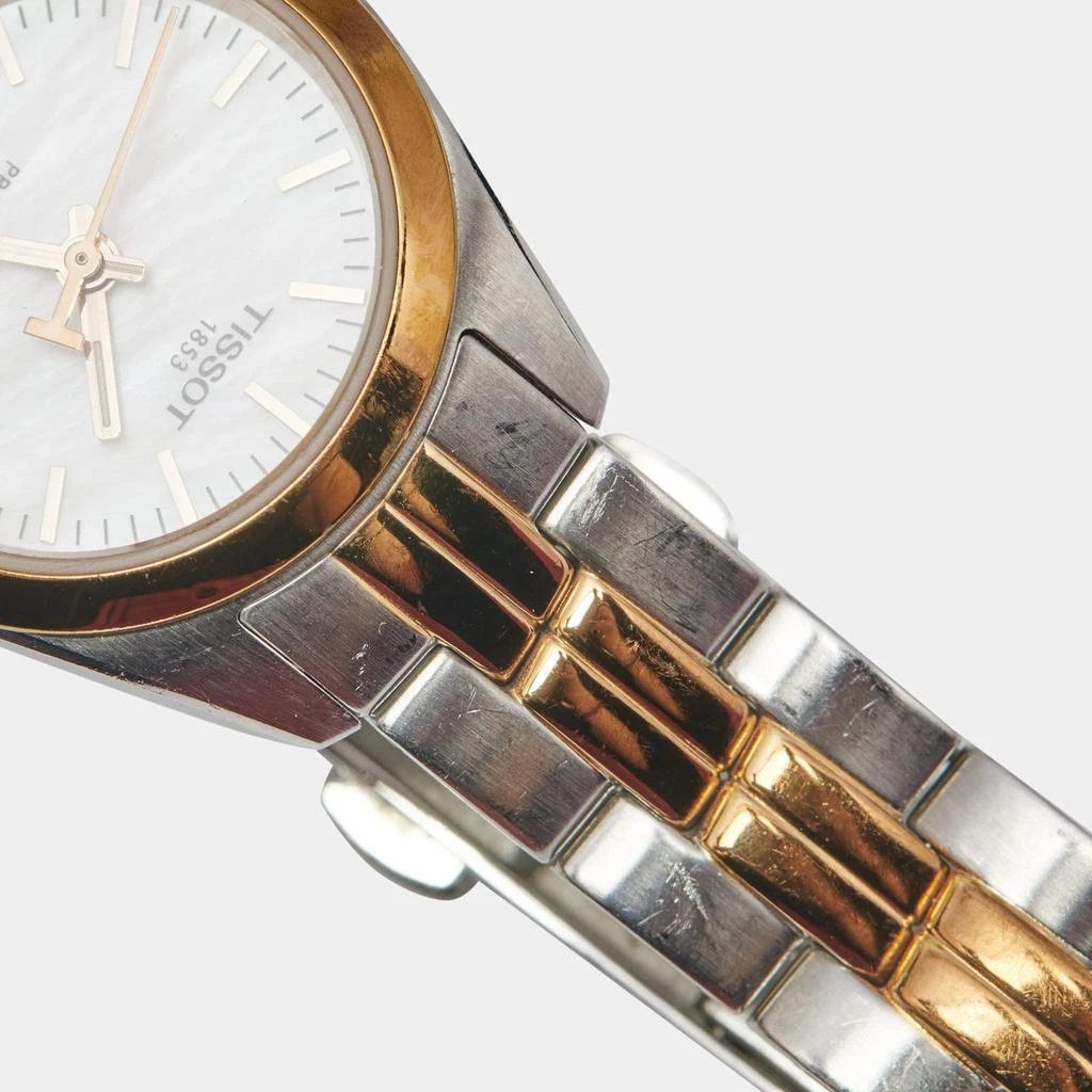 商品[二手商品] Tissot|Tissot Mother of Pearl Two Tone Stainless Steel PR100 T101.010.22.111.01 Women's Wristwatch 25 mm,价格¥2242,第5张图片详细描述