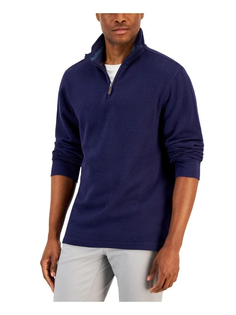 商品Club Room|Mens 1/4 Zip Mock Neck Pullover Sweater,价格¥163,第2张图片详细描述