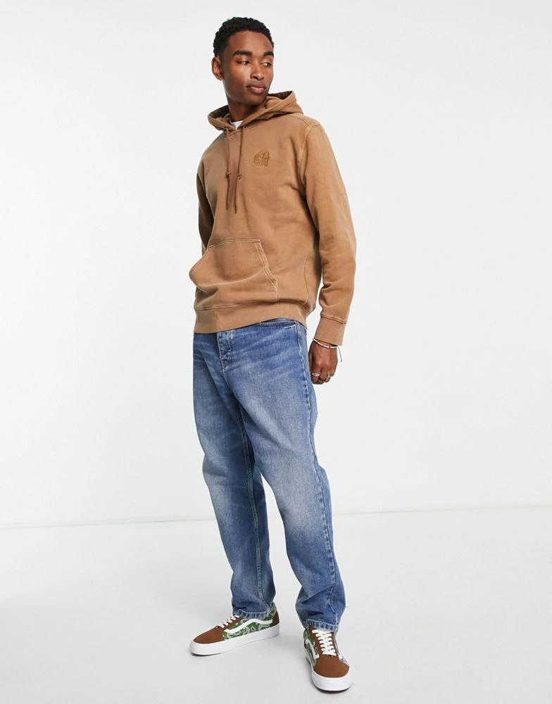 商品Carhartt|Carhartt WIP verse paisley patch hoodie in tan,价格¥889,第4张图片详细描述