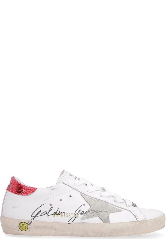 商品Golden Goose|Golden Goose Kids Distressed Lace-Up Sneakers,价格¥1286,第1张图片