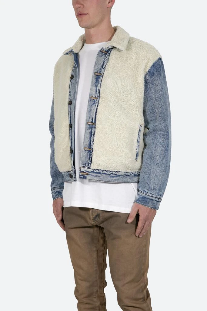 Sherpa Body Trucker Jacket - Blue/White 商品