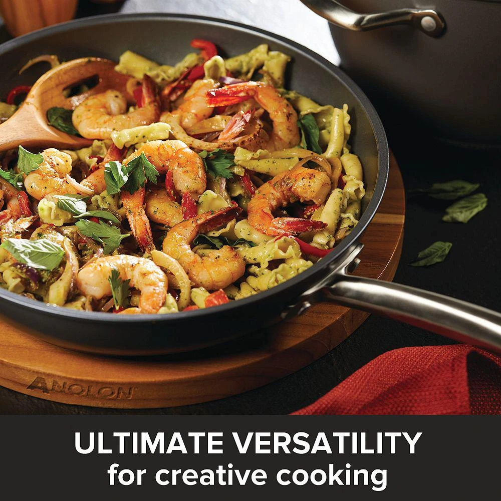 Accolade Hard-Anodized Precision Forge Cookware Set, 10-Piece, Moonstone 商品