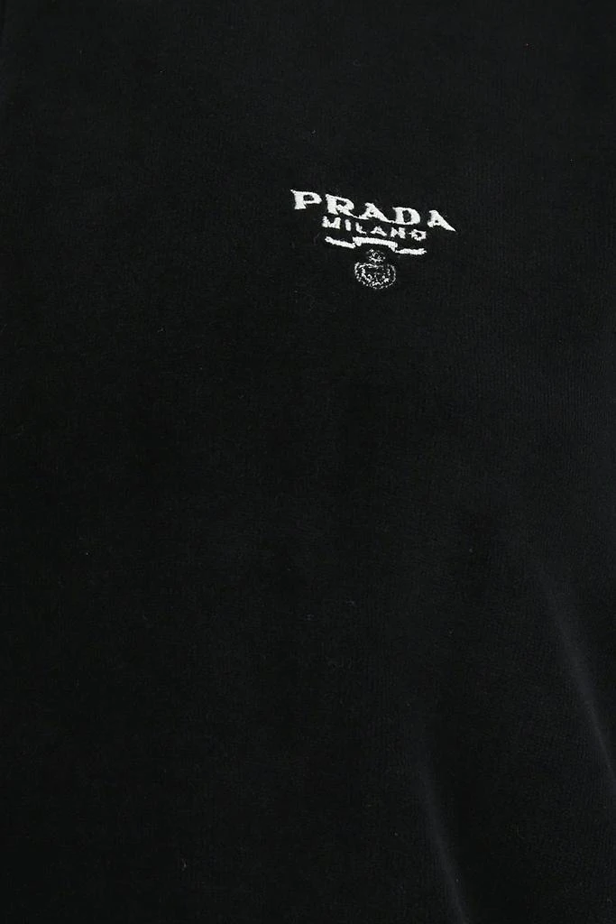 商品Prada|Black chenille sweatshirt,价格¥11087,第2张图片详细描述