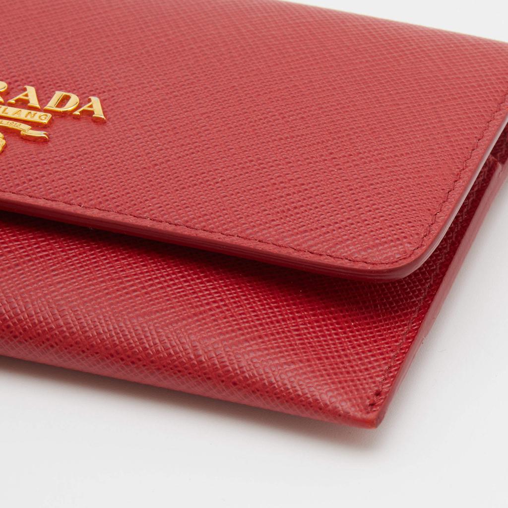 Prada Red Saffiano Leather Passport Cover商品第10张图片规格展示