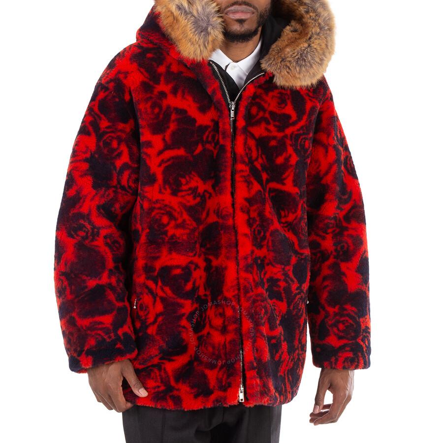 Burberryクマ柄ジャケット Burberry Shearling Jacket With Floral Print - Jackets