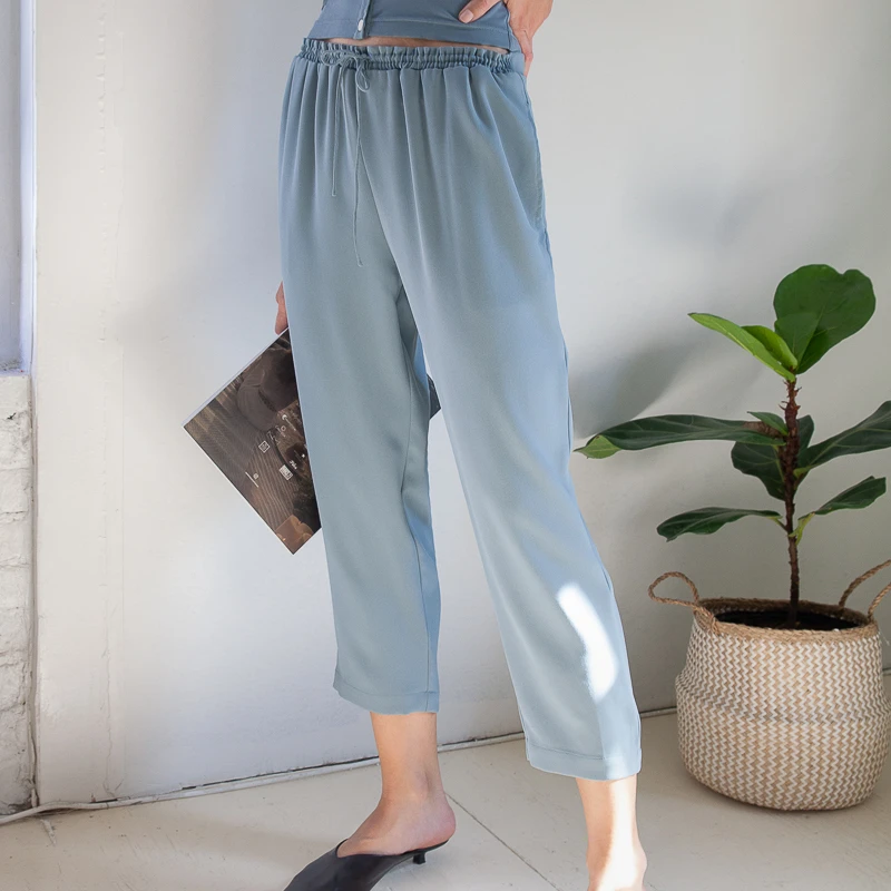 Jenine家居裤 - 雾蓝色  | Jenine Pants - Dusty Blue 商品