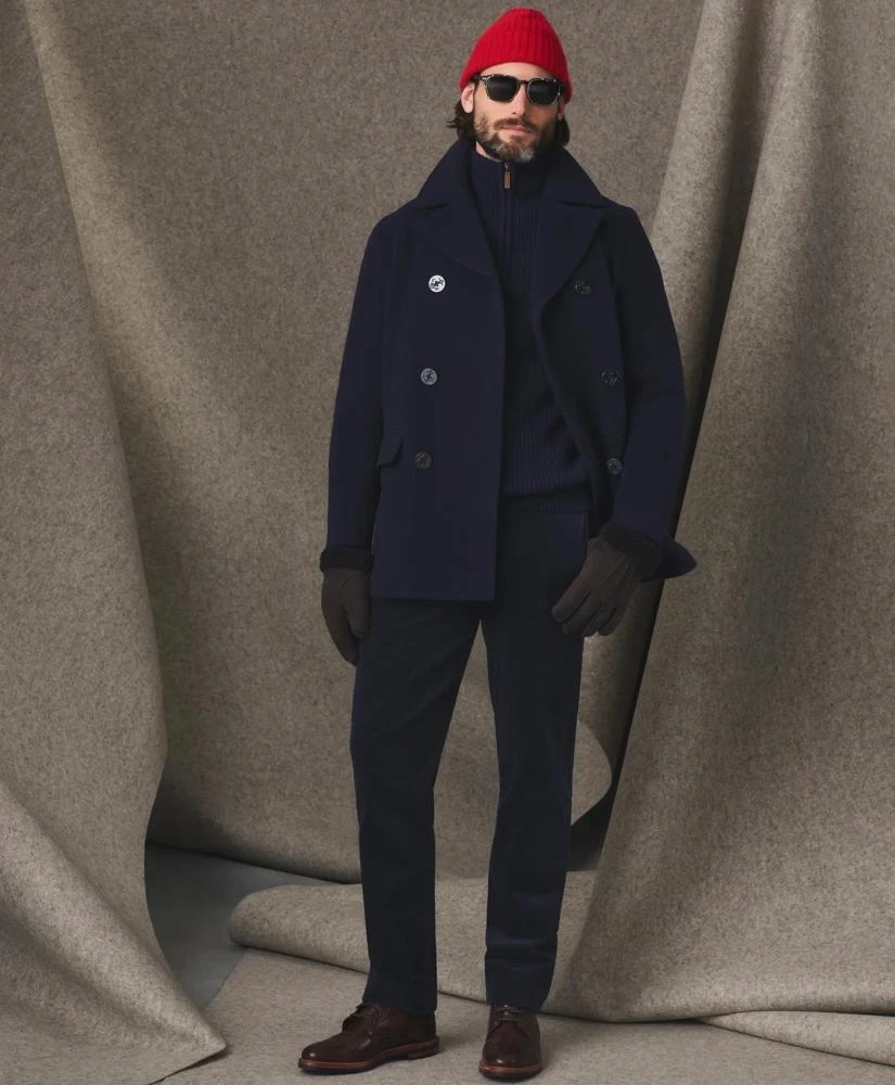 商品Brooks Brothers|Wool Peacoat,价格¥3412,第2张图片详细描述