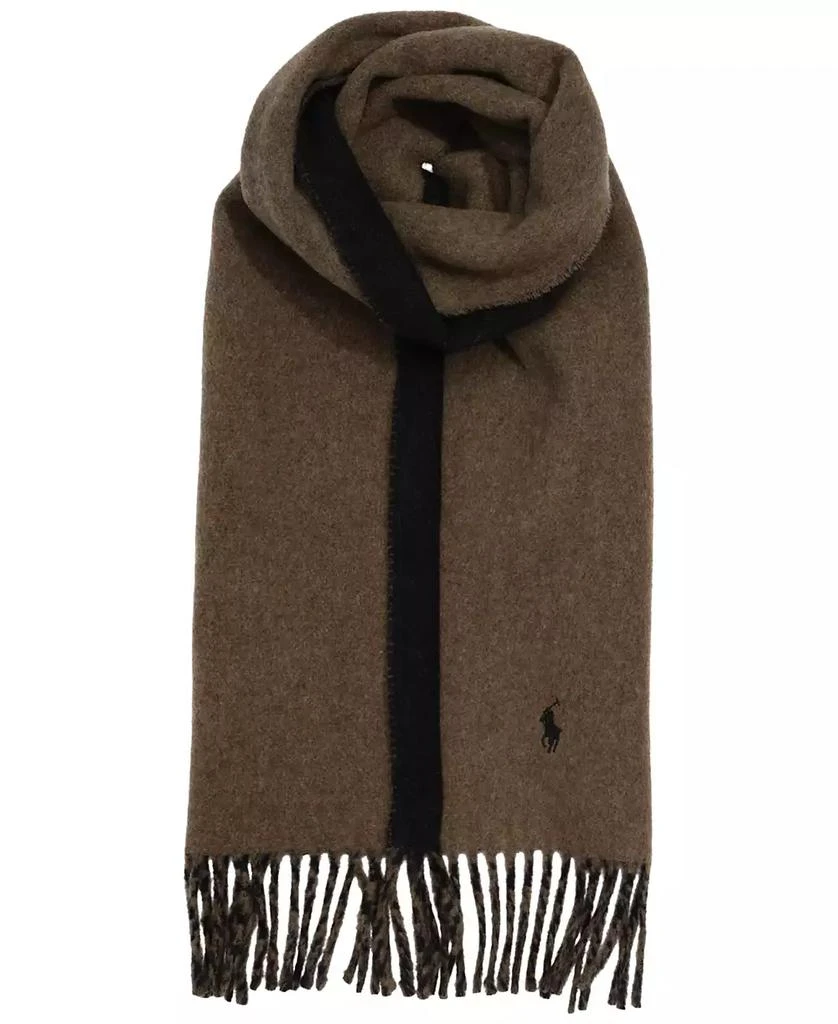 商品Ralph Lauren|男士两面 羊毛混纺围巾,价格¥408,第3张图片详细描述