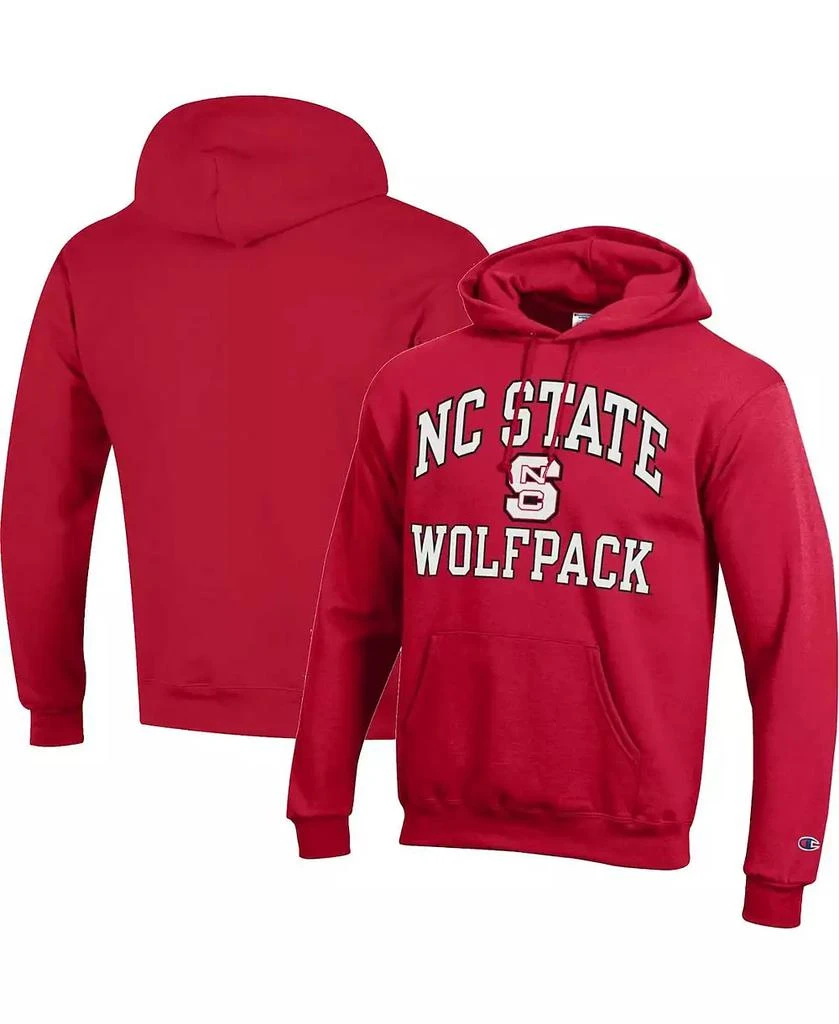 商品CHAMPION|Men's Red NC State Wolfpack High Motor Pullover Hoodie,价格¥337,第1张图片