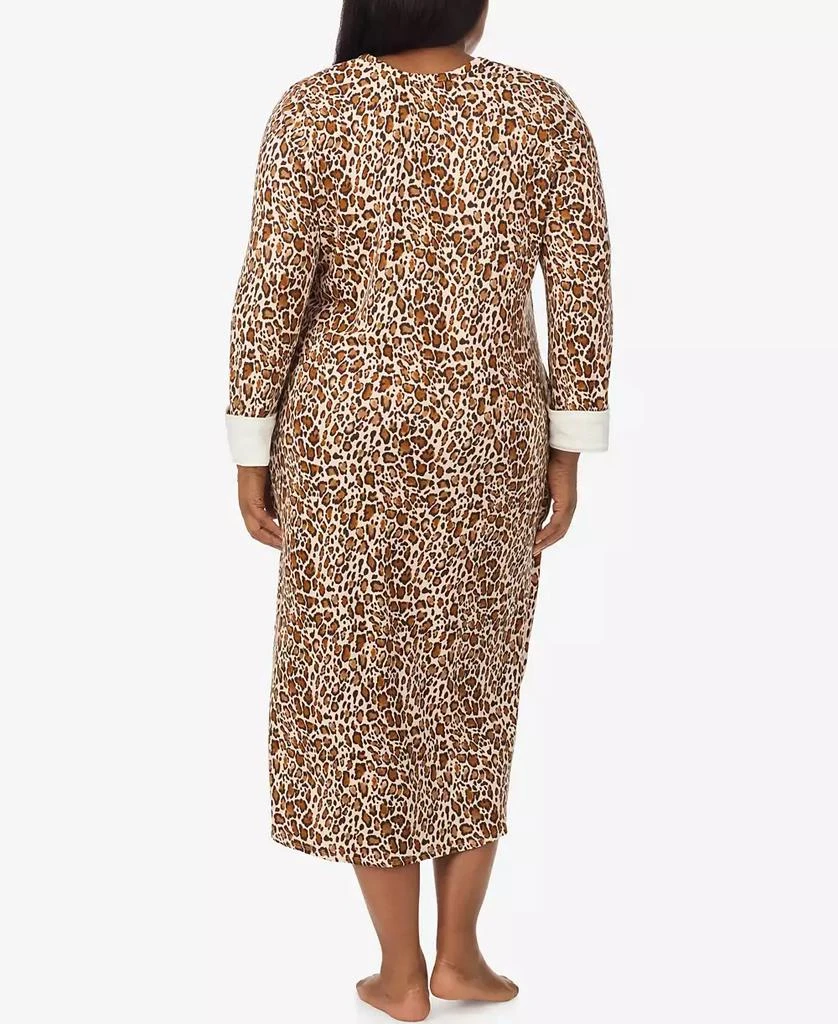 商品Ellen Tracy|Plus Size Printed V-Neck Long Gown with Socks,价格¥471,第5张图片详细描述