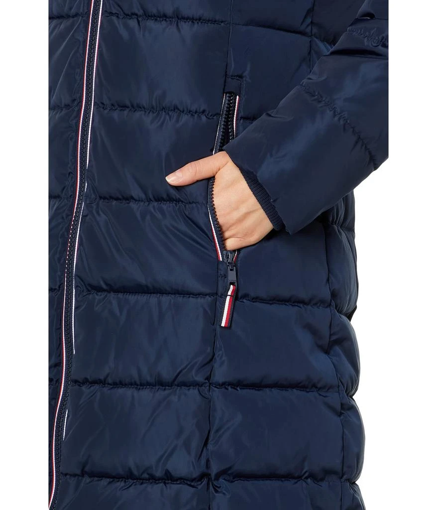 商品Tommy Hilfiger|3/4 Knit Lined Hooded Puffer,价格¥663,第3张图片详细描述