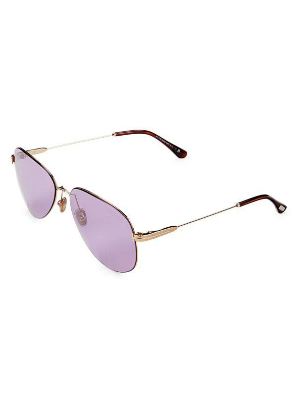 商品Tom Ford|59MM Aviator Sunglasses,价格¥1350,第2张图片详细描述