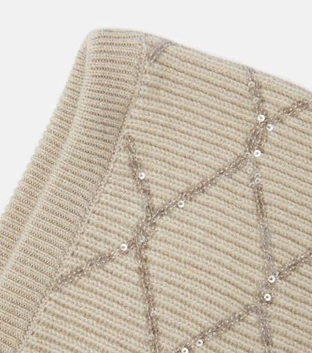 商品Brunello Cucinelli|亮片羊绒兜帽,价格¥5350,第3张图片详细描述