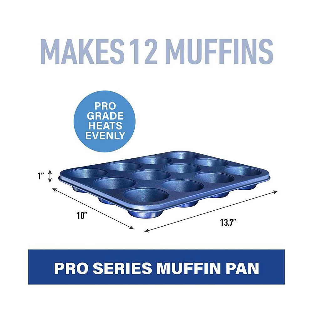 商品GraniteStone|Pro 0.8MM Gauge Diamond and Mineral Infused Nonstick 12-Cup  Muffin Pan,价格¥239,第2张图片详细描述