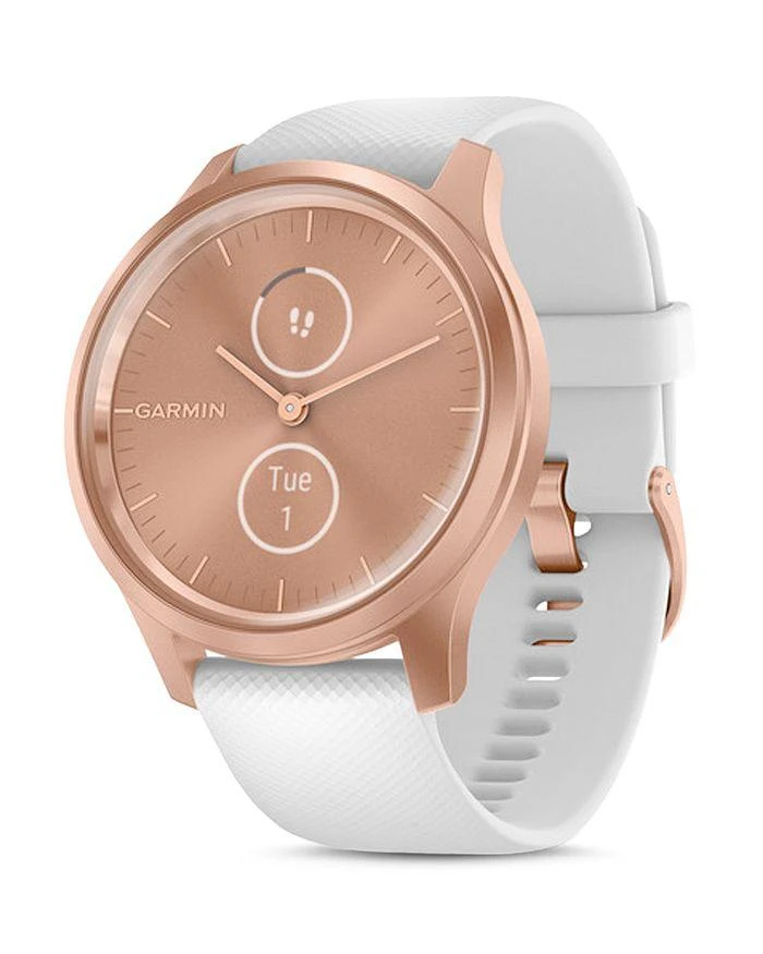 商品Garmin|Vivomove Style Silicone or Nylon Strap Touchscreen Hybrid Smartwatch, 42mm,价格¥2222,第1张图片