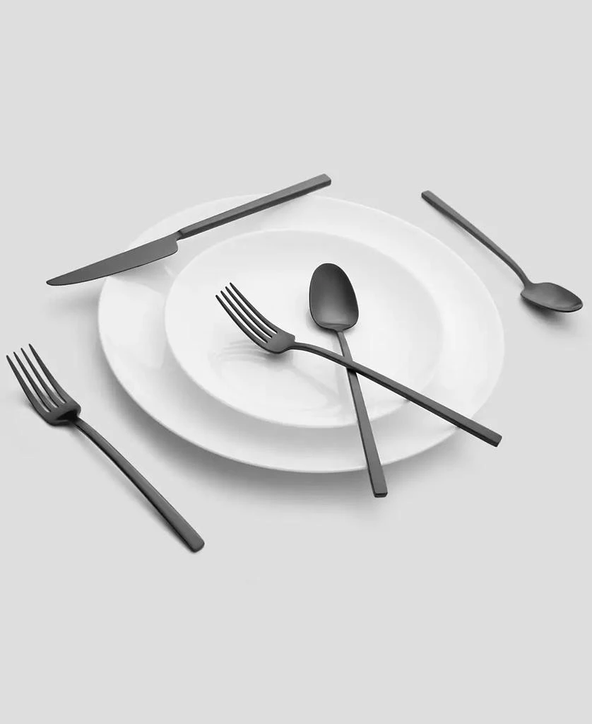 商品Cambridge Silversmiths|Damaris Black Satin Flatware Set, 20 Piece,价格¥1244,第2张图片详细描述