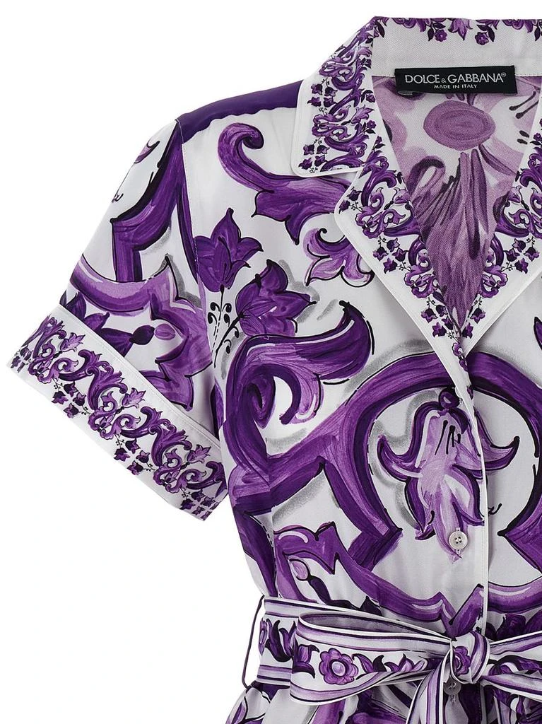 商品Dolce & Gabbana|Dolce & Gabbana 'Maiolica' Print Pajama Shirt,价格¥10666,第3张图片详细描述
