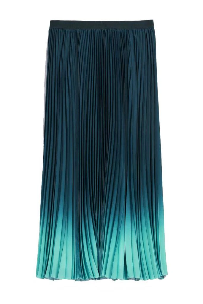 商品Weekend Max Mara|Fulcro Pleated Georgette Skirt - Green,价格¥1895,第1张图片