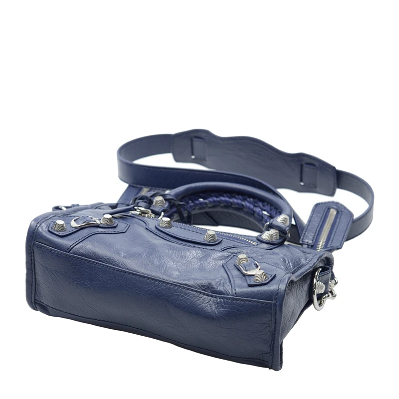 Balenciaga 巴黎世家 女士蓝色羊皮手提斜挎包 309544-D94JN-1365 商品