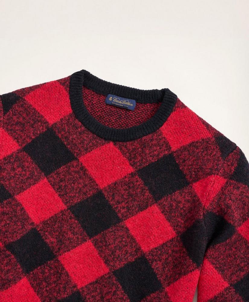 Buffalo Check Crewneck Sweater商品第2张图片规格展示