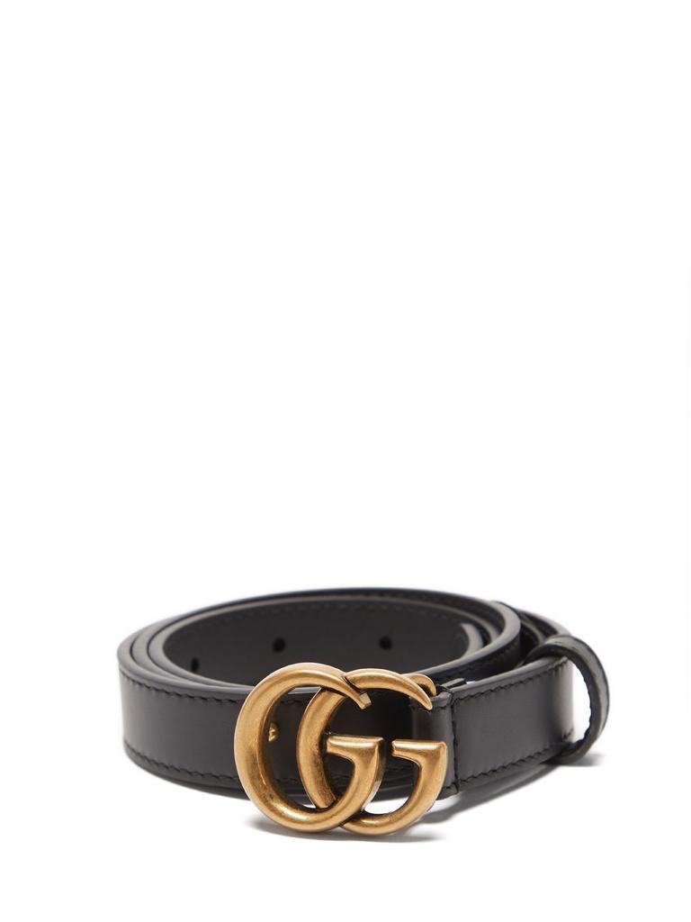 商品Gucci|GG-logo leather belt,价格¥2591,第1张图片