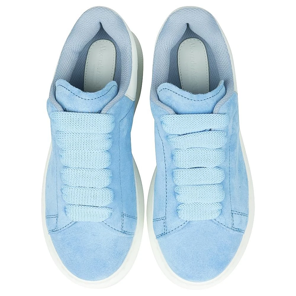 商品Alexander McQueen|Blue Suede Leather Trainers,价格¥1184,第3张图片详细描述