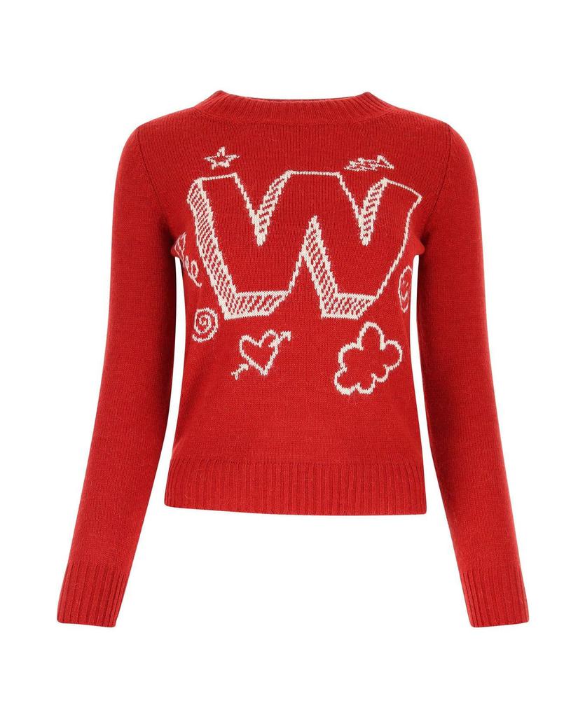 Red Acrylic Blend Gallo Sweater Weekend Max Mara商品第1张图片规格展示