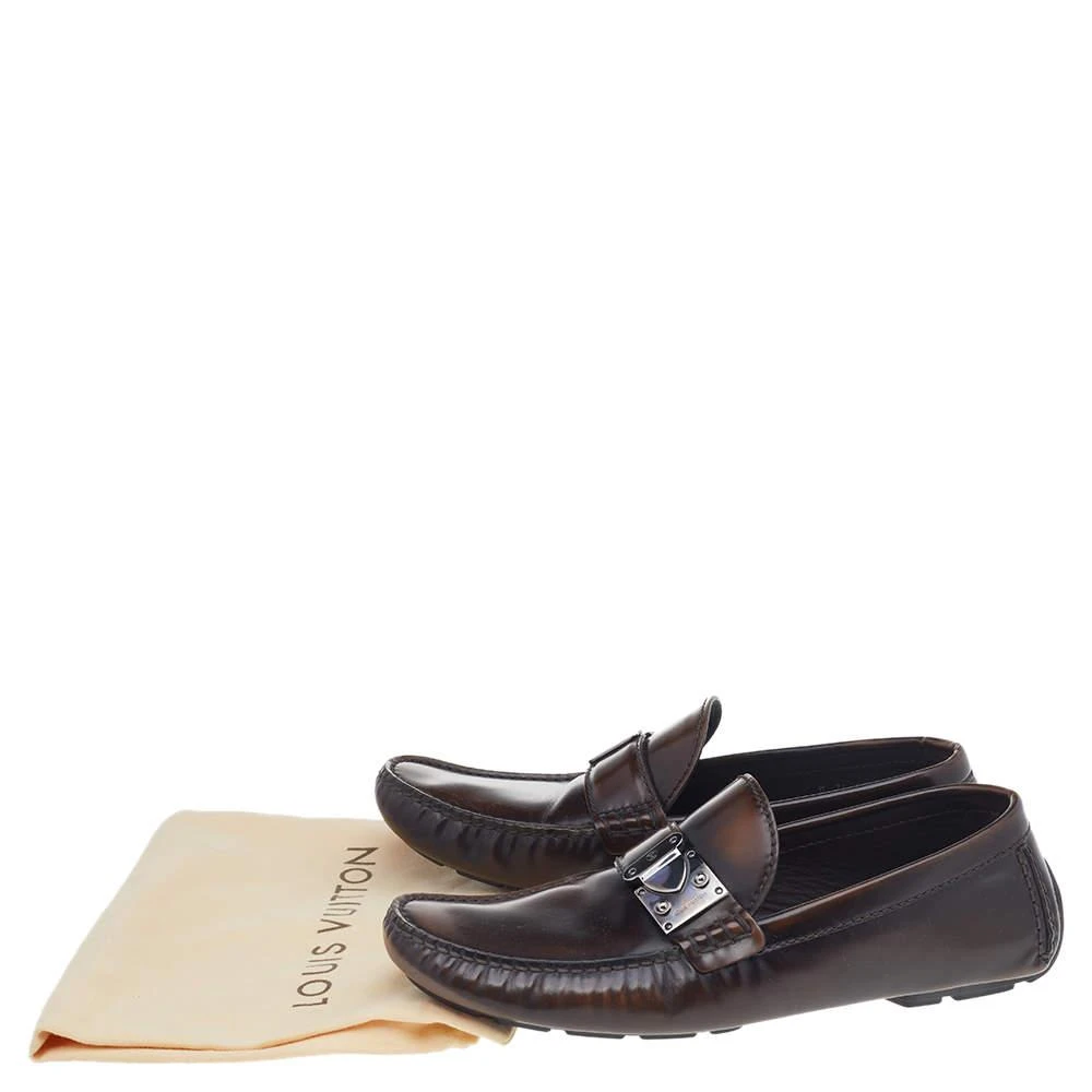 Louis Vuitton Two Tone Leather Lombok Slip On Loafers Size 41.5 商品